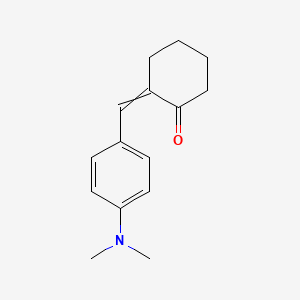 molecular formula C15H19NO B1225263 2-[[4-(Dimethylamino)phenyl]methylidene]-1-cyclohexanone CAS No. 42426-35-7