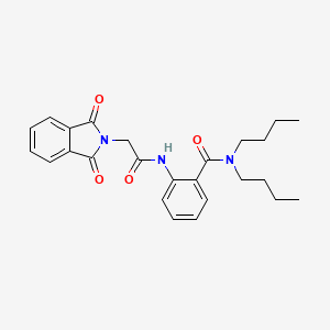 N,N-dibutyl-2-[[2-(1,3-dioxo-2-isoindolyl)-1-oxoethyl]amino]benzamide