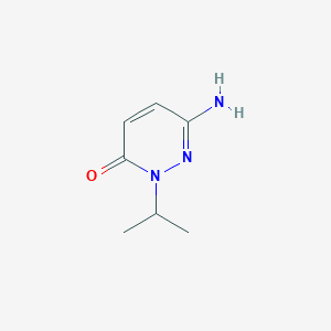 molecular formula C7H11N3O B122527 6-Amino-2-isopropylpyridazin-3(2H)-one CAS No. 143128-75-0