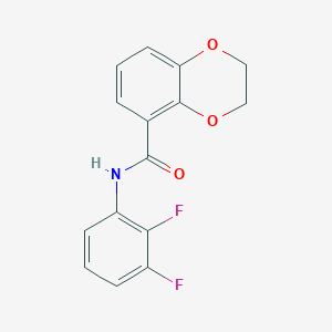 molecular formula C15H11F2NO3 B12252762 N-(2,3-difluorophenyl)-2,3-dihydro-1,4-benzodioxine-5-carboxamide 