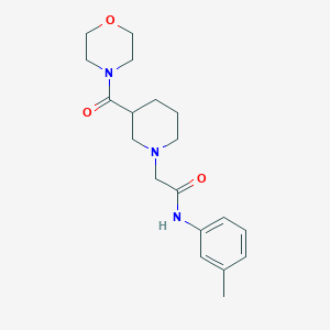 molecular formula C19H27N3O3 B12252808 N-(3-methylphenyl)-2-[3-(morpholine-4-carbonyl)piperidin-1-yl]acetamide 