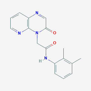 molecular formula C17H16N4O2 B12252910 N-(2,3-dimethylphenyl)-2-{3-oxo-3H,4H-pyrido[2,3-b]pyrazin-4-yl}acetamide 