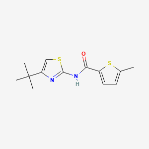 molecular formula C13H16N2OS2 B1225293 N-(4-tert-butyl-2-thiazolyl)-5-methyl-2-thiophenecarboxamide 