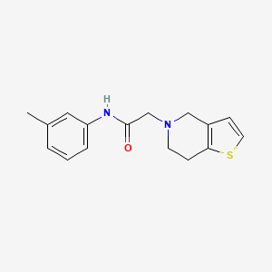 molecular formula C16H18N2OS B12253096 N-(3-methylphenyl)-2-{4H,5H,6H,7H-thieno[3,2-c]pyridin-5-yl}acetamide 