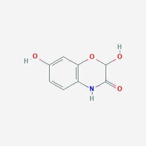 molecular formula C8H7NO4 B122531 2,7-Dihydroxy-2H-1,4-benzoxazin-3(4H)-one CAS No. 69804-59-7