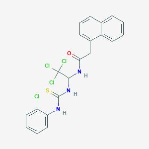 2-(1-naphthalenyl)-N-[2,2,2-trichloro-1-[[(2-chloroanilino)-sulfanylidenemethyl]amino]ethyl]acetamide