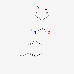 molecular formula C12H10FNO2 B12253241 N-(3-fluoro-4-methylphenyl)furan-3-carboxamide 