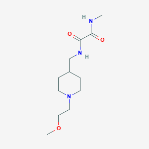 molecular formula C12H23N3O3 B12253248 N'-{[1-(2-methoxyethyl)piperidin-4-yl]methyl}-N-methylethanediamide 