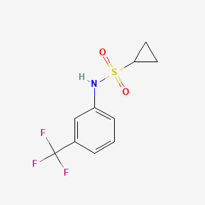 molecular formula C10H10F3NO2S B12253257 N-[3-(trifluoromethyl)phenyl]cyclopropanesulfonamide 