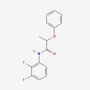molecular formula C15H13F2NO2 B12253279 N-(2,3-difluorophenyl)-2-phenoxypropanamide 