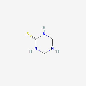 molecular formula C3H7N3S B1225330 1,3,5-Triazinane-2-thione CAS No. 22052-04-6
