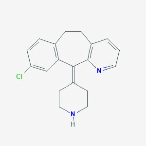 molecular formula C19H19ClN2 B122534 8-Dechloro-9-chloro Desloratadine CAS No. 117811-13-9