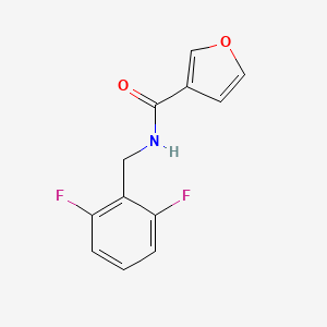 molecular formula C12H9F2NO2 B12253542 N-[(2,6-difluorophenyl)methyl]furan-3-carboxamide 