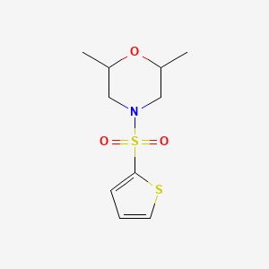 molecular formula C10H15NO3S2 B1225359 2,6-Dimethyl-4-thiophen-2-ylsulfonylmorpholine 