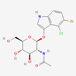 molecular formula C16H18BrClN2O6 B1225377 5-溴-4-氯-3-吲哚基 N-乙酰-β-D-葡糖胺糖苷 CAS No. 4264-82-8