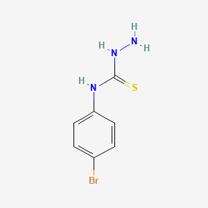 molecular formula C7H8BrN3S B1225378 N-(4-溴苯基)肼基氨基硫代酰胺 CAS No. 2646-31-3