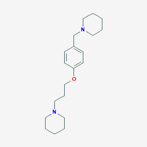 molecular formula C20H32N2O B122538 1-[4-(3-Piperidinopropoxy)benzyl]piperidine CAS No. 398473-34-2