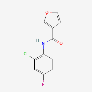 molecular formula C11H7ClFNO2 B12253884 N-(2-chloro-4-fluorophenyl)furan-3-carboxamide 
