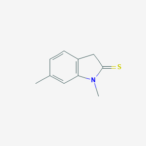 molecular formula C10H11NS B122539 1,6-Dimethylindoline-2-thione CAS No. 156136-67-3