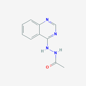 molecular formula C10H10N4O B1225407 N'-(4-quinazolinyl)acetohydrazide 