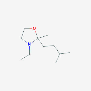 molecular formula C11H23NO B122541 3-Ethyl-2-methyl-2-(3-methylbutyl)-1,3-oxazolidine CAS No. 143860-04-2