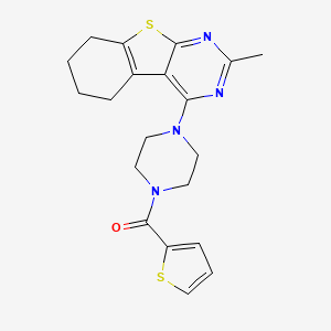 [4-(2-Methyl-5,6,7,8-tetrahydro-[1]benzothiolo[2,3-d]pyrimidin-4-yl)-1-piperazinyl]-thiophen-2-ylmethanone