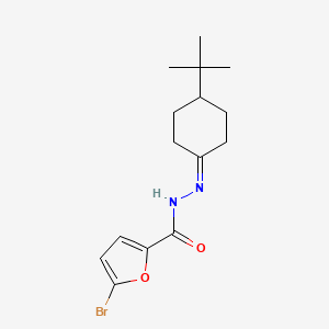 molecular formula C15H21BrN2O2 B1225428 5-bromo-N-[(4-tert-butylcyclohexylidene)amino]-2-furancarboxamide 
