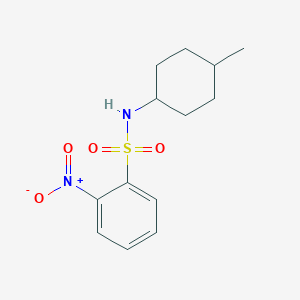 molecular formula C13H18N2O4S B12254295 N-(4-methylcyclohexyl)-2-nitrobenzene-1-sulfonamide 