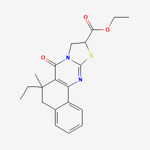 6-Ethyl-6-methyl-7-oxo-5,7,8,9-tetrahydro-6H-10-thia-7a,11-diaza-cyclopenta[b]ph