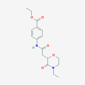 4-[[2-(4-Ethyl-3-oxo-2-morpholinyl)-1-oxoethyl]amino]benzoic acid ethyl ester