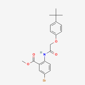 5-Bromo-2-[[2-(4-tert-butylphenoxy)-1-oxoethyl]amino]benzoic acid methyl ester