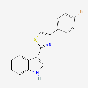 4-(4-bromophenyl)-2-(3-indolylidene)-3H-thiazole