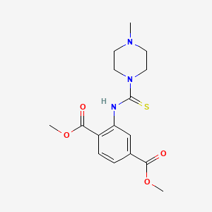 2-[[(4-Methyl-1-piperazinyl)-sulfanylidenemethyl]amino]benzene-1,4-dicarboxylic acid dimethyl ester