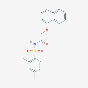 N-(2,4-dimethylphenyl)sulfonyl-2-(1-naphthalenyloxy)acetamide