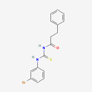 N-[(3-bromoanilino)-sulfanylidenemethyl]-3-phenylpropanamide