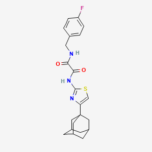 N'-[4-(1-adamantyl)-2-thiazolyl]-N-[(4-fluorophenyl)methyl]oxamide