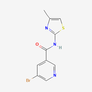 5-bromo-N-(4-methyl-1,3-thiazol-2-yl)pyridine-3-carboxamide