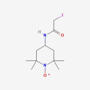 molecular formula C11H20IN2O2 B1225492 N-(1-oxyl-2,2,6,6-tetramethyl-4-piperidinyl)iodoacetamide CAS No. 25713-24-0