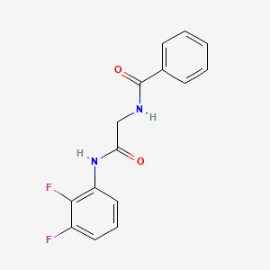 molecular formula C15H12F2N2O2 B12254999 N-(2,3-difluorophenyl)-2-(phenylformamido)acetamide 