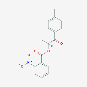 2-Nitrobenzoic acid [1-(4-methylphenyl)-1-oxopropan-2-yl] ester