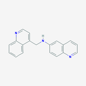 molecular formula C19H15N3 B12255015 N-[(quinolin-4-yl)methyl]quinolin-6-amine 