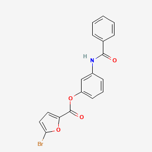 5-Bromo-2-furancarboxylic acid (3-benzamidophenyl) ester