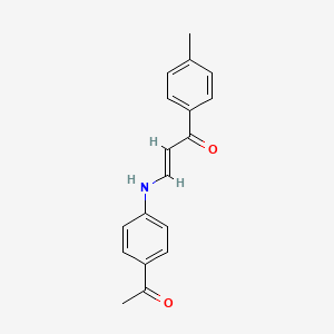 (E)-3-(4-acetylanilino)-1-(4-methylphenyl)prop-2-en-1-one