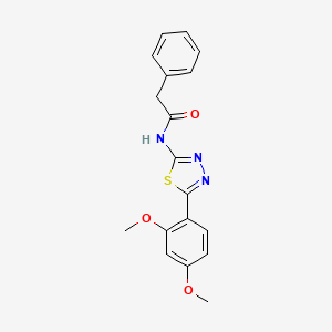 N-[5-(2,4-dimethoxyphenyl)-1,3,4-thiadiazol-2-yl]-2-phenylacetamide