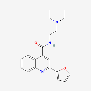 N-[2-(diethylamino)ethyl]-2-(2-furanyl)-4-quinolinecarboxamide