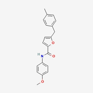 molecular formula C20H19NO3 B1225518 N-(4-methoxyphenyl)-5-[(4-methylphenyl)methyl]furan-2-carboxamide CAS No. 6120-80-5