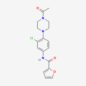 N-[4-(4-acetyl-1-piperazinyl)-3-chlorophenyl]-2-furancarboxamide