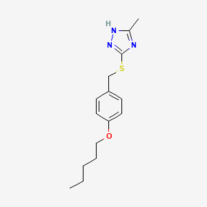 5-methyl-3-[(4-pentoxyphenyl)methylthio]-1H-1,2,4-triazole