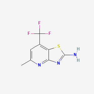 5-Methyl-7-(trifluoromethyl)-2-thiazolo[4,5-b]pyridinamine