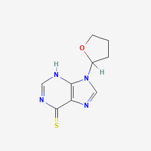 molecular formula C9H10N4OS B1225556 9-(Tetrahydrofuran-2-yl)-9H-purine-6-thiol CAS No. 42204-09-1